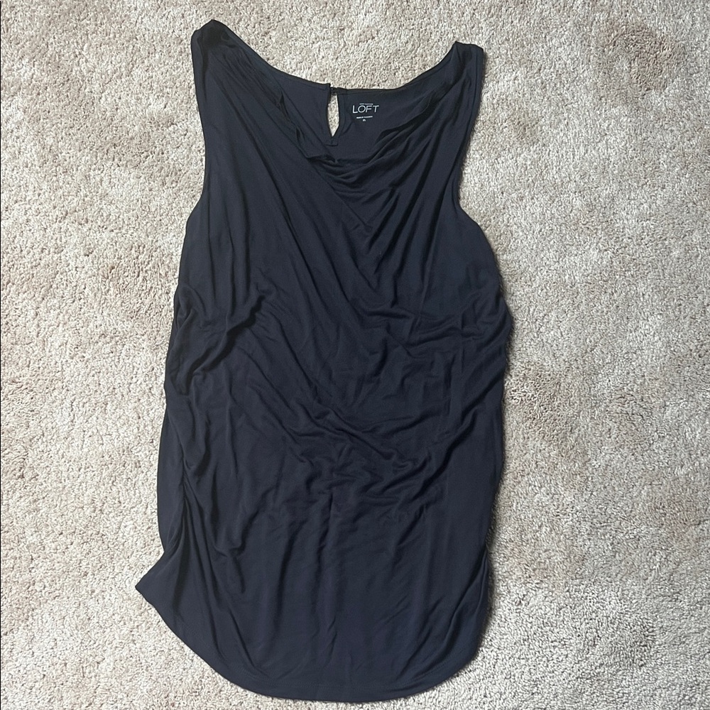 LOFT Women's Classic Navy Tank Top